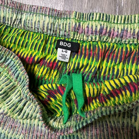 Urban Outfitters BDG Linen Blend Colorful Shorts - Picture 3 of 6